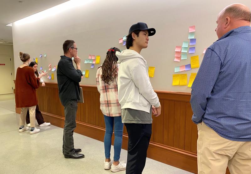 Workshop participants in collaborative activity